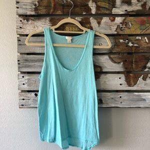 j.crew factory: blue tank top